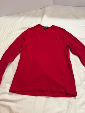 Polo by Ralph Lauren Red Long Sleeve Tee